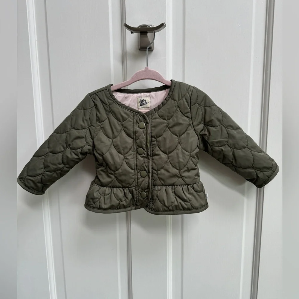 NWOT Baby B’Gosh 6-9M Green Quilted Jacket
